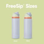 Owala FreeSip Insulated Stainless Steel Water Bottle with Straw for Sports, Travel, and School BPA-Free Sports Water Bottle, 24 oz, Beach House